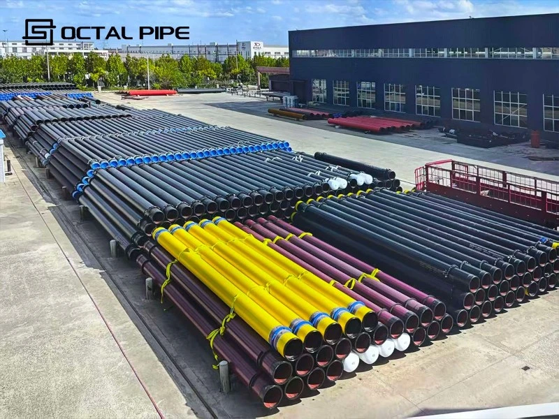drilling riser stock stacking and pre-shipment preparation drilling riser stock stacking and pre-shipment preparation